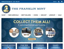Tablet Screenshot of franklinmint.com